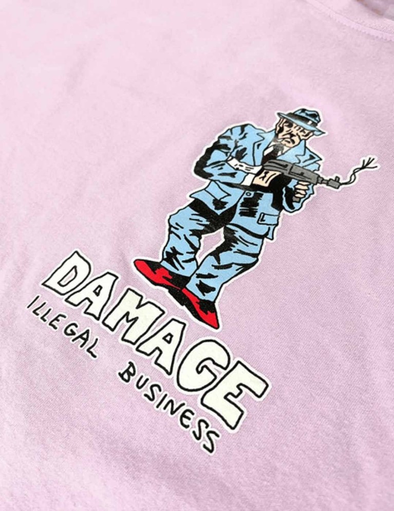 T-shirt DAMAGE mercy tee lavender